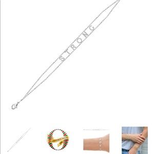 EMPOWERED by Maya J NYC silver bracelet